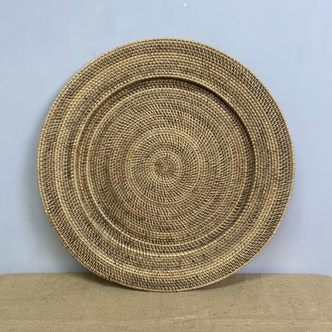 Decorative Cane Round Wall Hanging or Tray