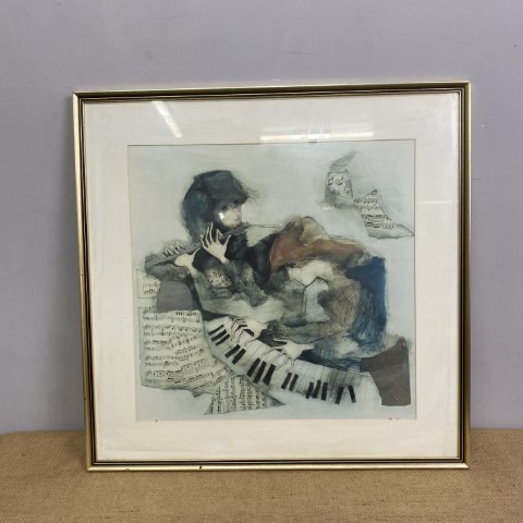 Framed Print 'Two Musicians' by Rosina Wachtmeister