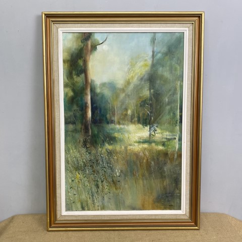 Vintage Oil Painting 'Meadow' by Julian Kemble