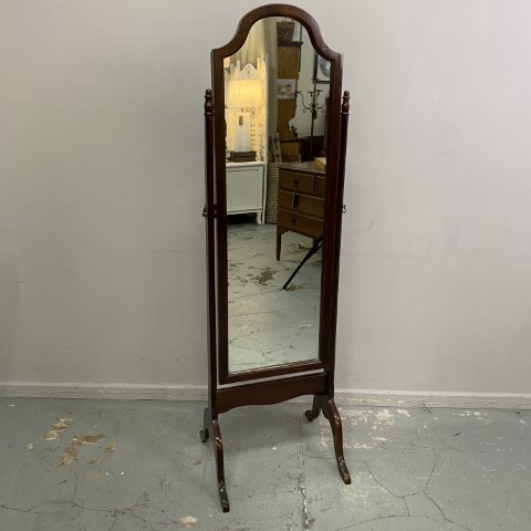 Vintage Timber Cheval Mirror