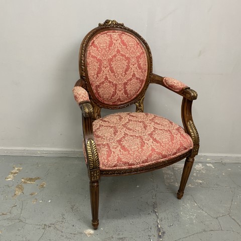 French Provincial Upholstered Armchair