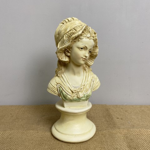 Vintage Polyresin Lady Bust