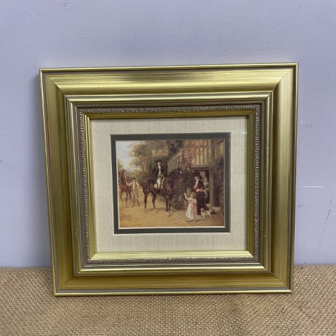 Framed Heywood Hardy Print - Going for a Gallop