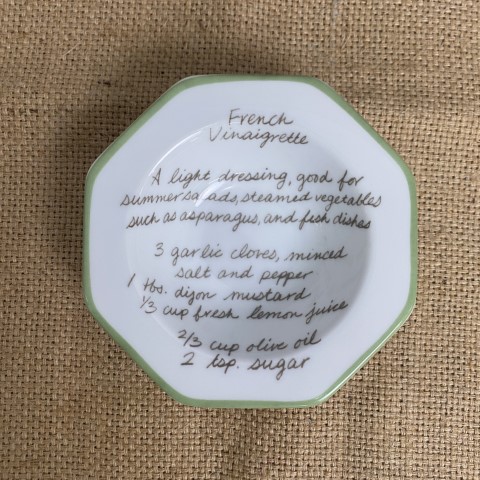 "French Vinaigrette" Ceramic Bowl