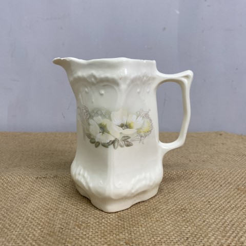 Vintage Floral Ceramic Pitcher