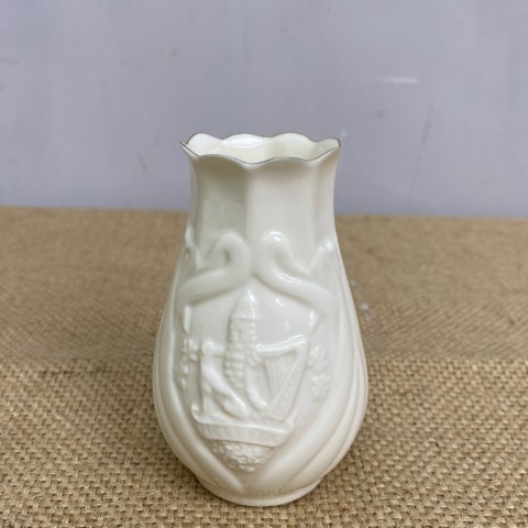 Small Belleek Irish Fine Porcelain Vase