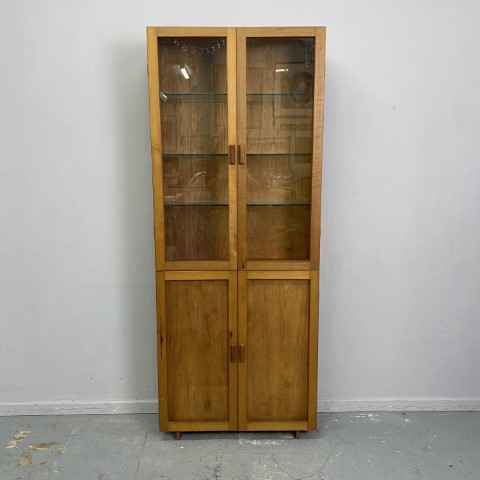 Tall Mid-Century Style Display Cabinet