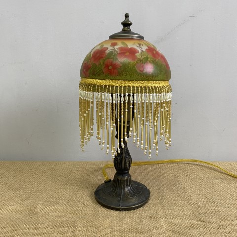 Small Vintage Beaded Lamp