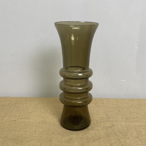 Vintage Smoky Glass Vase