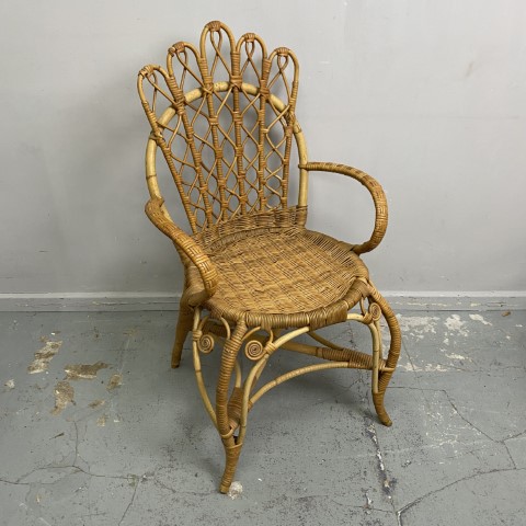 Vintage Cane Armchair