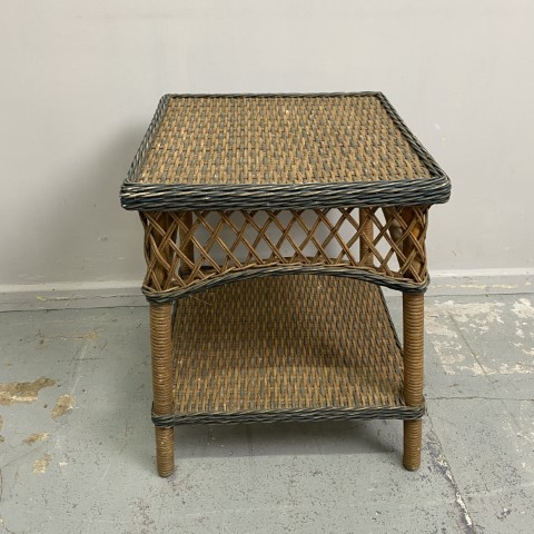 Vintage Cane Side Table