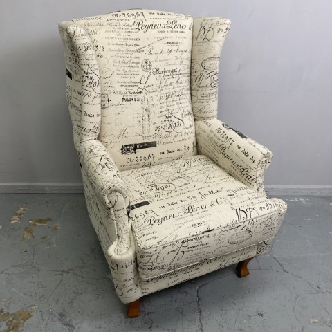 French Style Wingback Chair