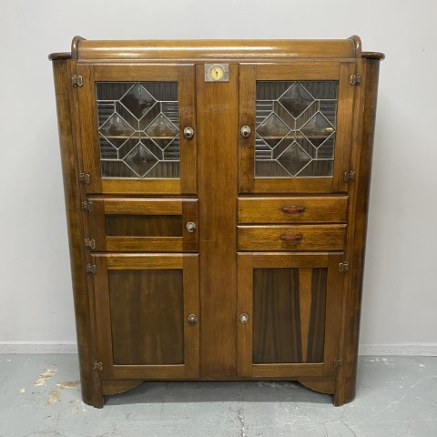 Art Deco Kitchen Dresser with Clock