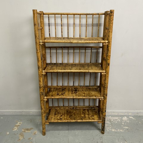 Antique Tiger Cane Shelves