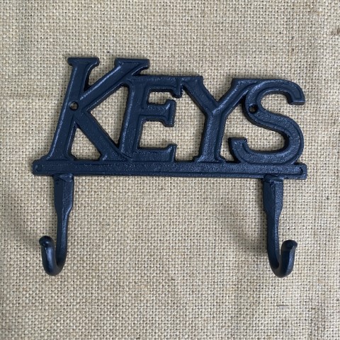 Cast Iron 'Keys' Hooks