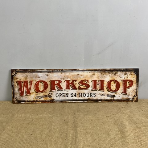 Rustic Style Workshop Sign