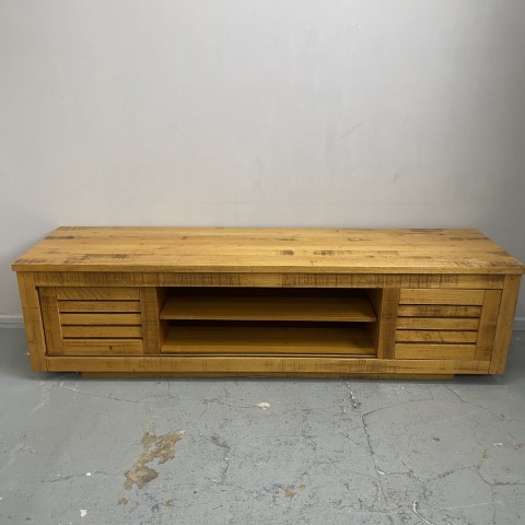 Contemporary 2.12m Blonde Timber Entertainment Unit