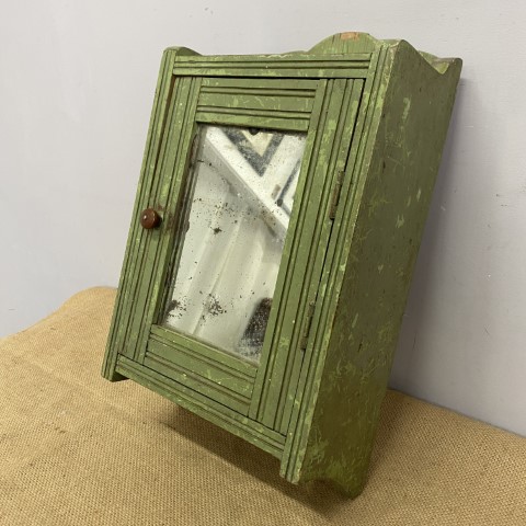 1950s Small Green Federation Style Shaving Cabinet