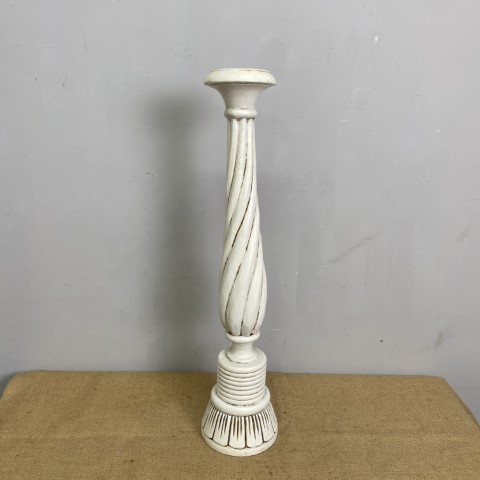 Large French Provincial Carved Timber Candle Holder