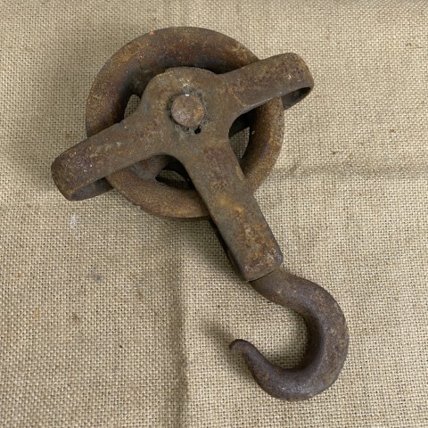 Antique Cast Iron Pulley