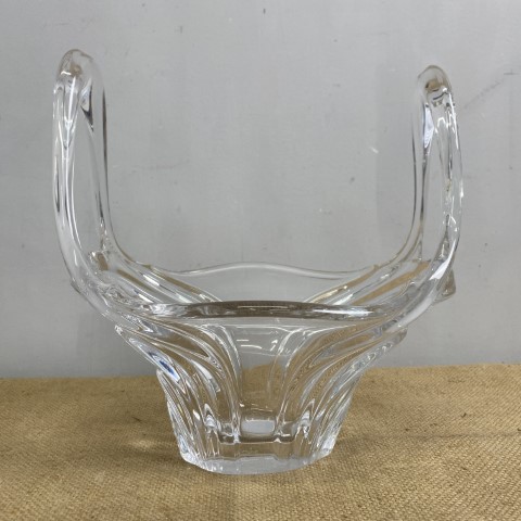 French 'Vannes' Crystal Large Art Glass