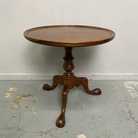 Antique Timber Wine Table with Tripod Base