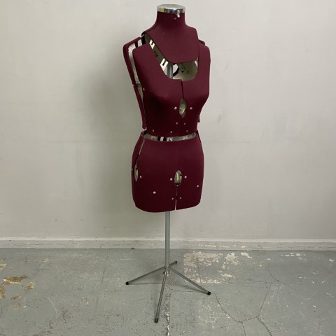 Vintage Aubergine Mannequin Dressmakers Model