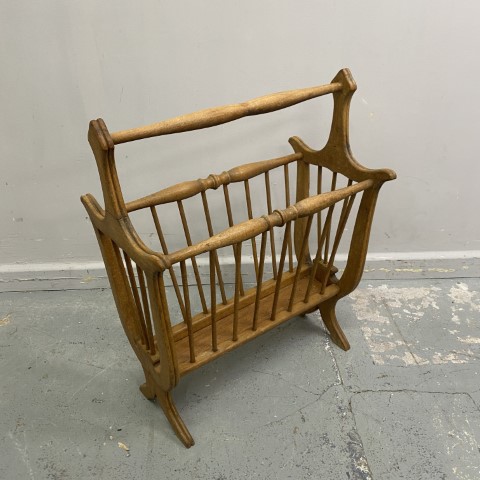 Vintage Timber Magazine Rack