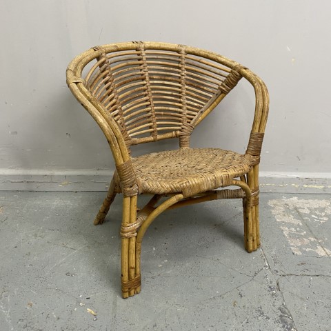 Vintage Cane Childrens Chair