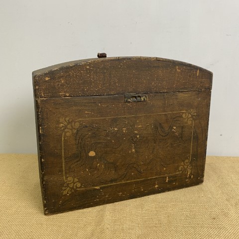 Rustic Timber Chest with slightly domed top