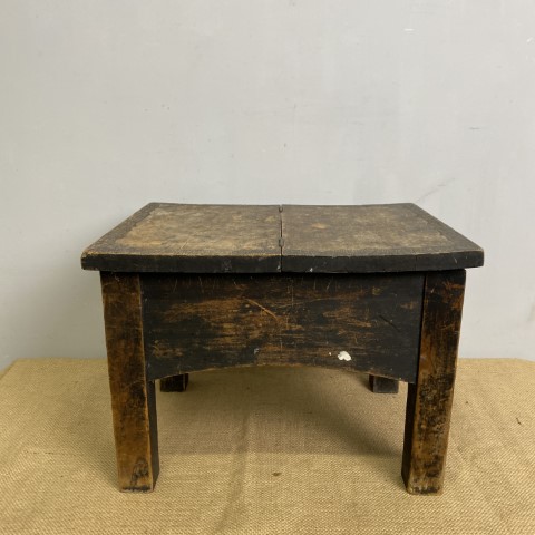 Rustic Timber Shoe Shine Box with lift top