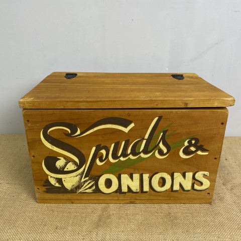 Rustic Timber 'Spuds & Onions' Box