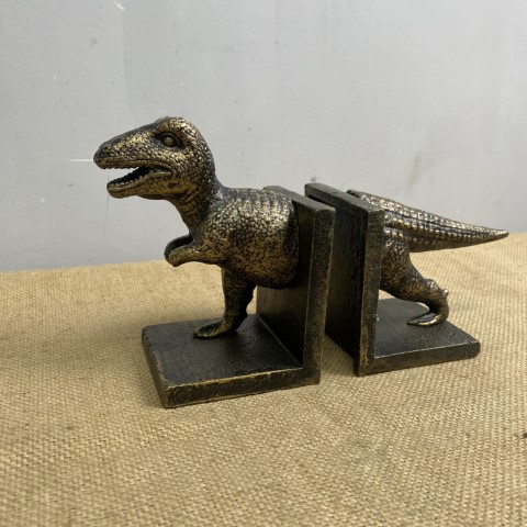 Cast Iron T-Rex Dinosaur Bookends