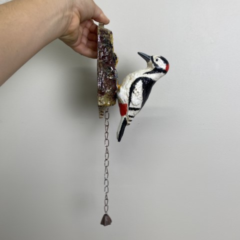 Cast Iron Woodpecker Door Knocker
