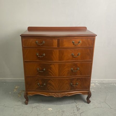 Vintage Serpentine Chest of Drawers