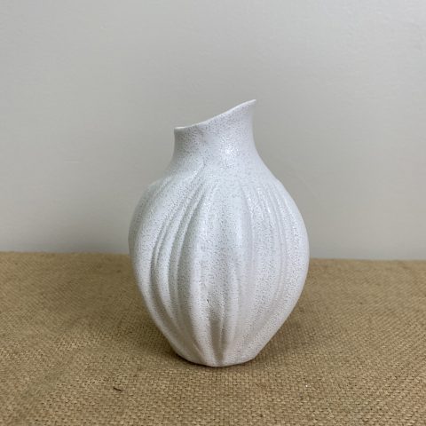 White Patterned Vase