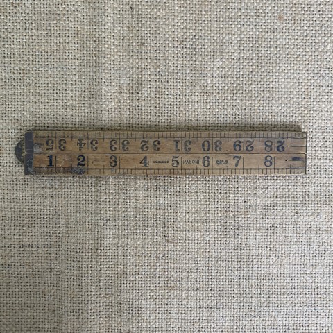 Vintage English Boxwood Ruler