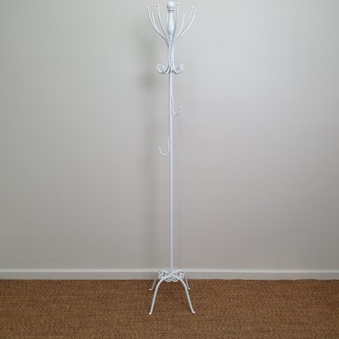 White Metal Coat Stand
