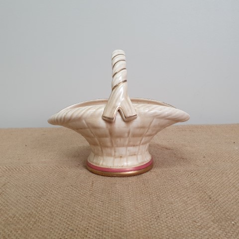 English 'Ducal' Vintage Ceramic Display Basket