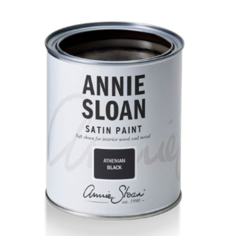Annie Sloan Satin Paint - Interiorwise - Athenian Black