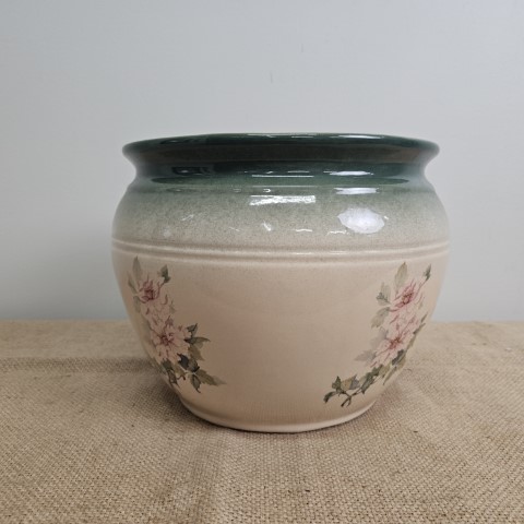 Vintage Floral Jardiniere (Australian Pottery)