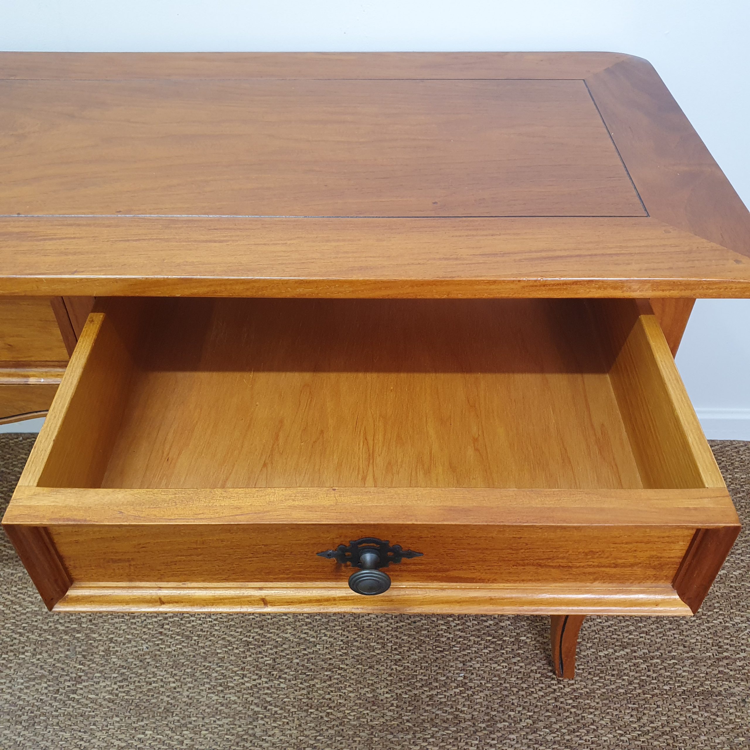 French Provincial 3 Drawer Hall Table