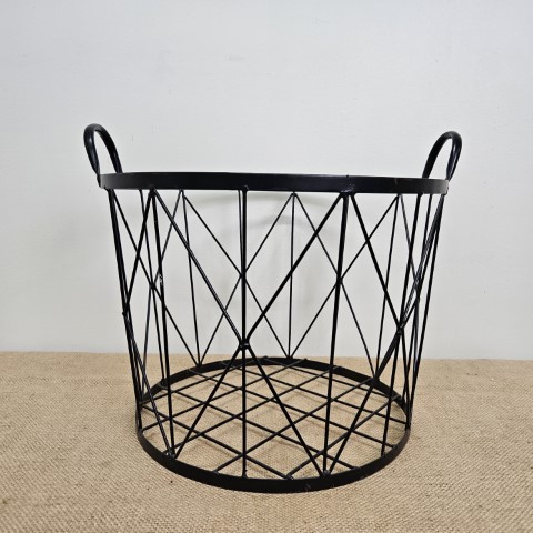 Black Metal Display Basket