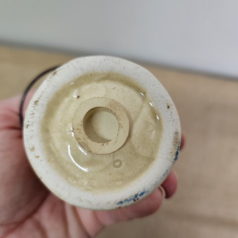 Pair of Vintage Stoneware 'Milk Urn' Salt & Pepper Shakers