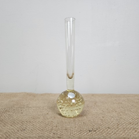 10Vintage Small Bubble Glass MCM Vase