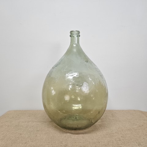 Vintage Green Glass Bottle