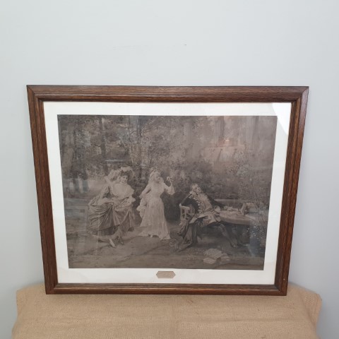 Vintage Peotry Print By Alonso Perez In Beautiful Timber Frame