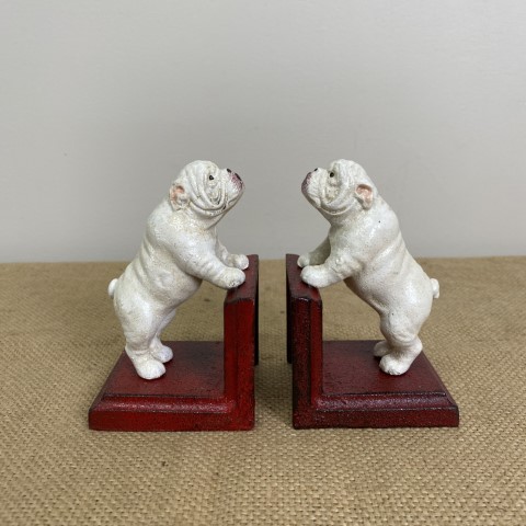Pair Of Cast Iron Bulldog Bookends - $65