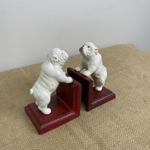 Pair Of Cast Iron Bulldog Bookends - $65