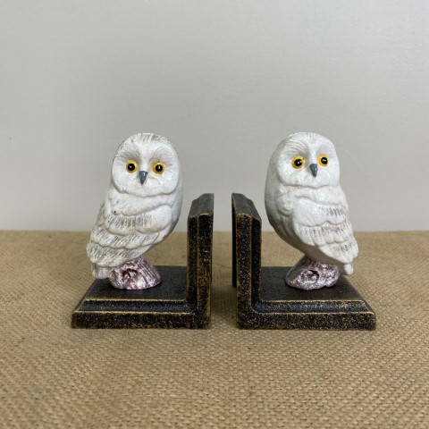 Pair Of Cast Iron Owl Bookends - $69